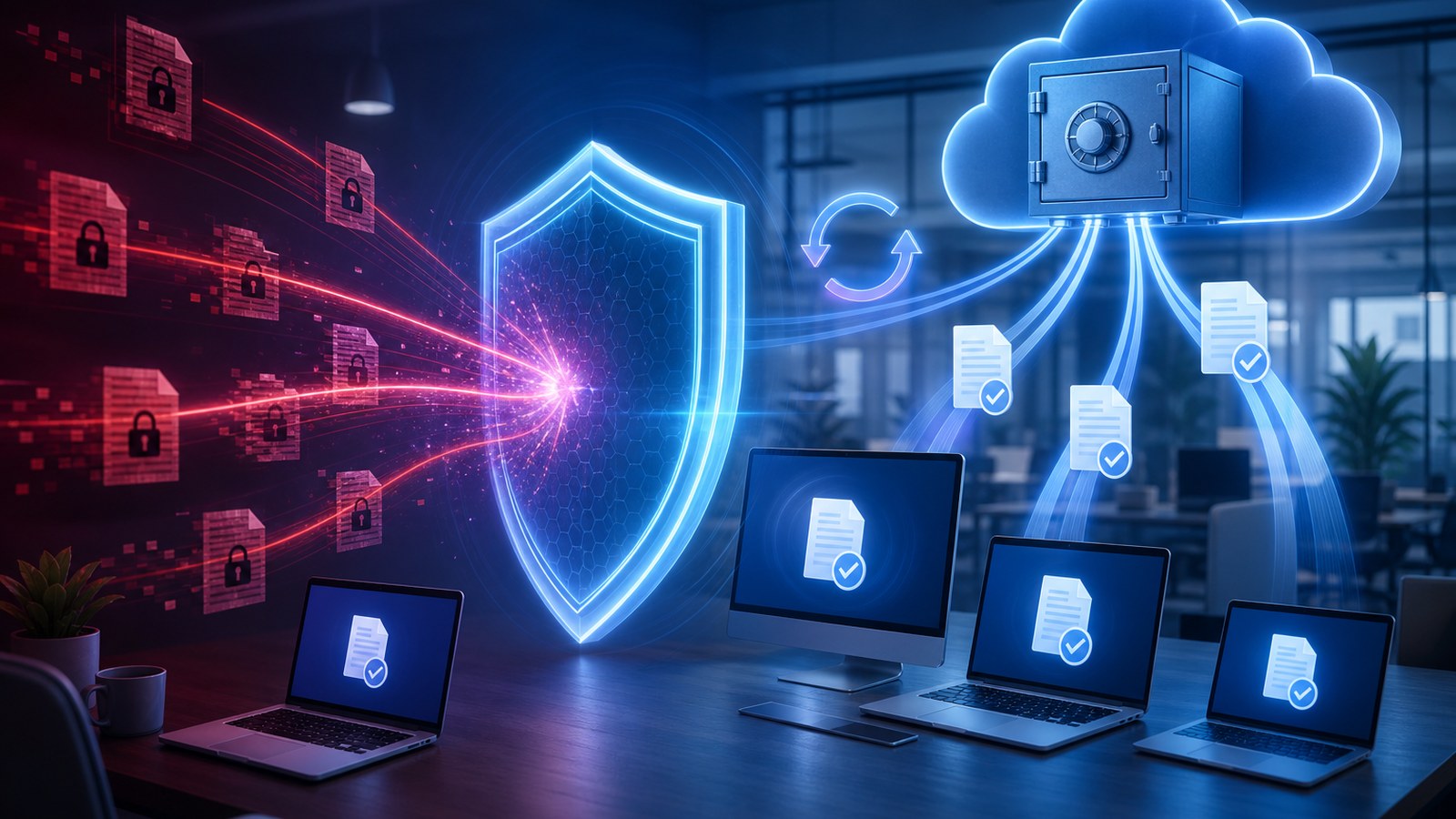 Ransomware mitigation and rollback protection for business endpoints