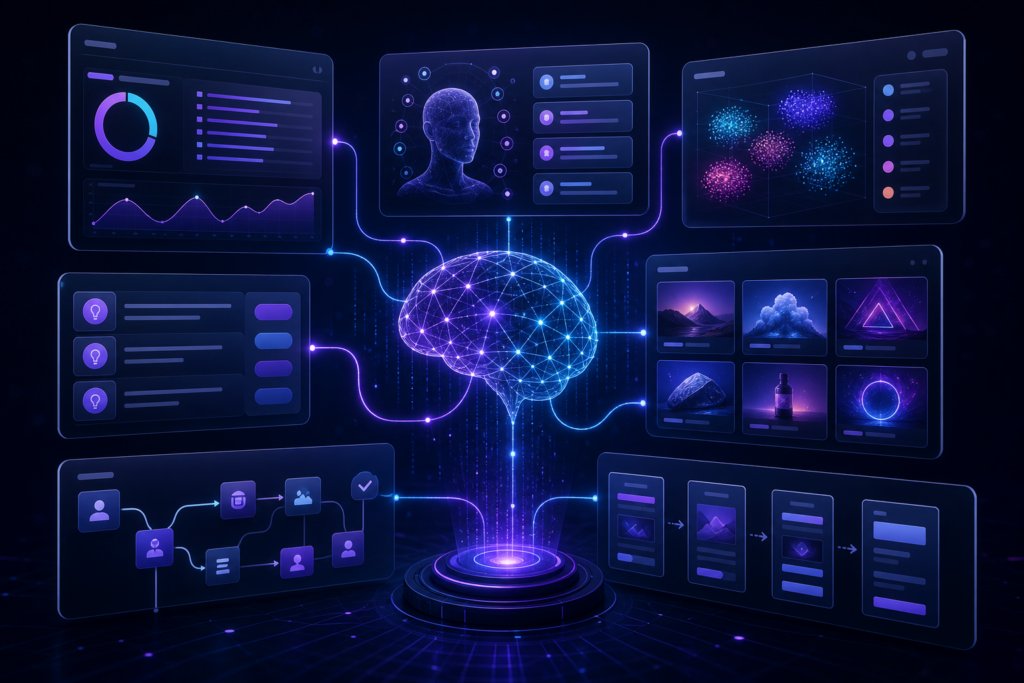 Premium AI offer strategy dashboard for Anglestic review