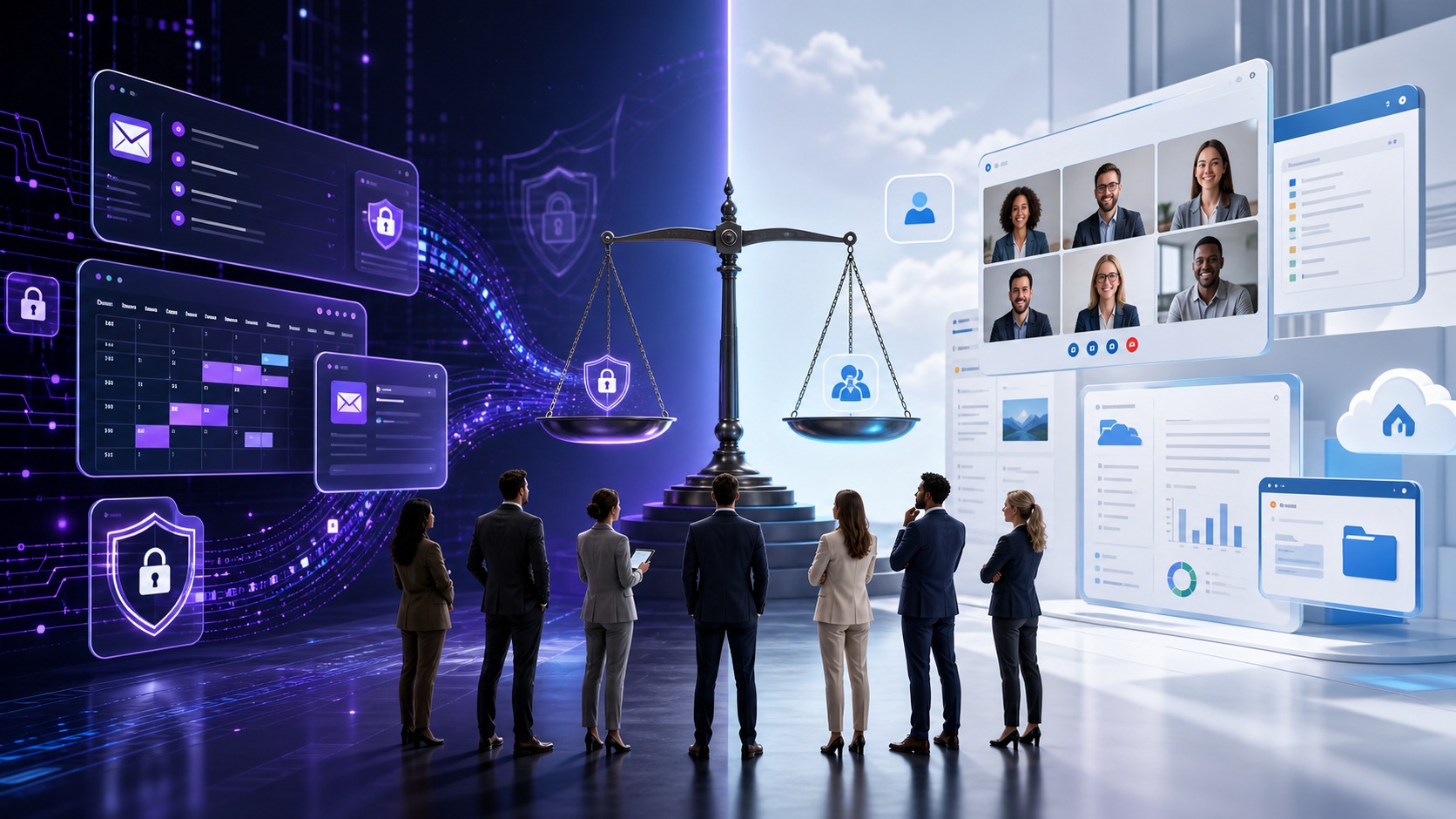 Privacy-focused team comparison of Proton for Business and Google Workspace