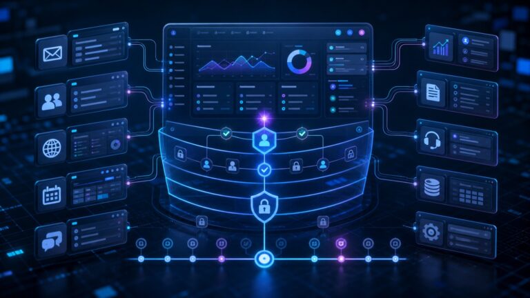 AI workflow automation security dashboard with approval gates and access controls
