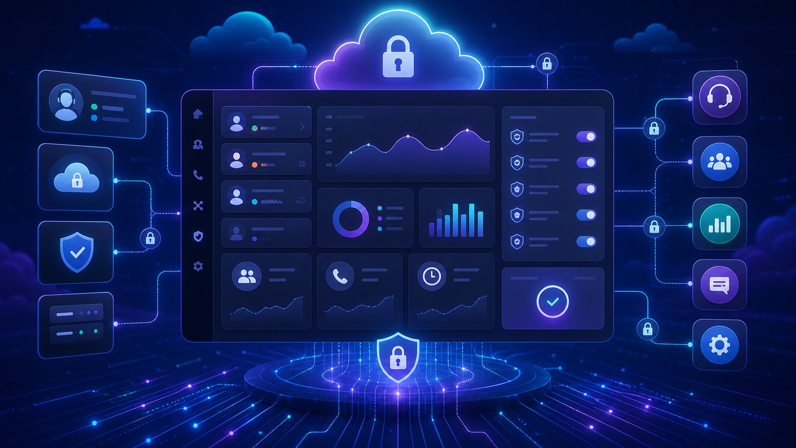 CloudTalk security integrations and cloud call center controls