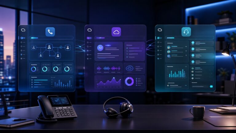 Comparison dashboard for cloud business phone systems