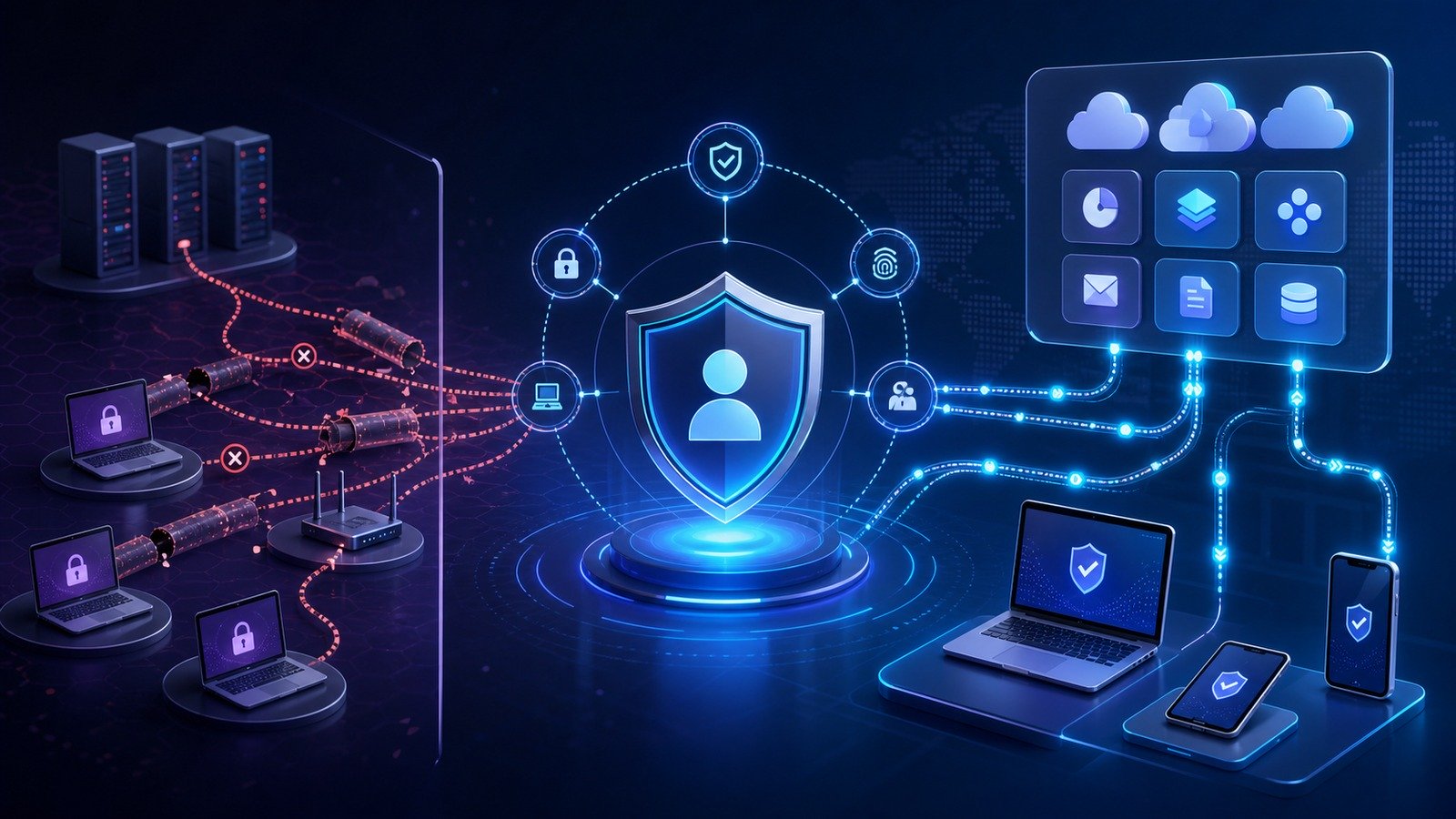 SASE secure remote access architecture for small business teams