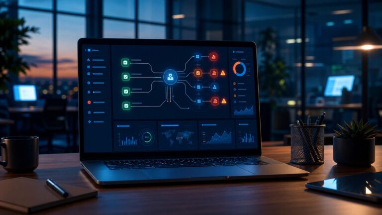 Shadow AI SaaS security dashboard showing approved apps, unknown AI app connections, and risk alerts