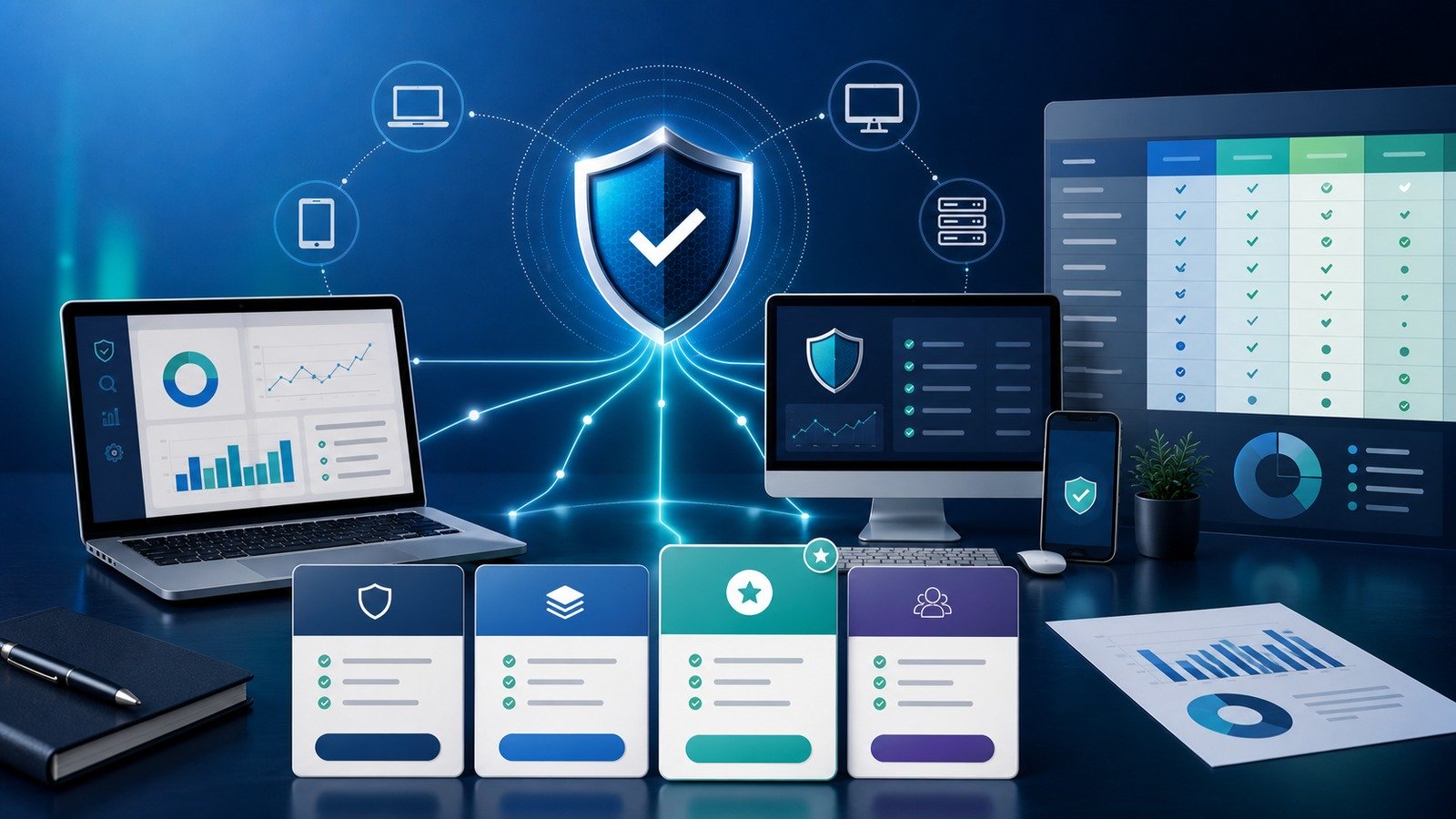 Endpoint security pricing comparison dashboard for small business IT teams