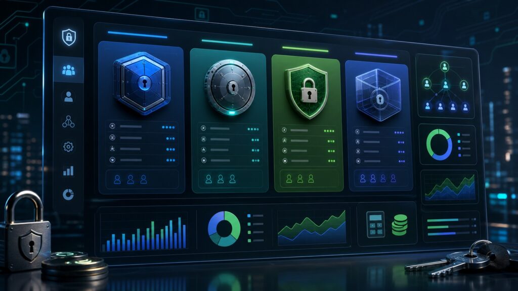 Password manager pricing comparison dashboard for business teams