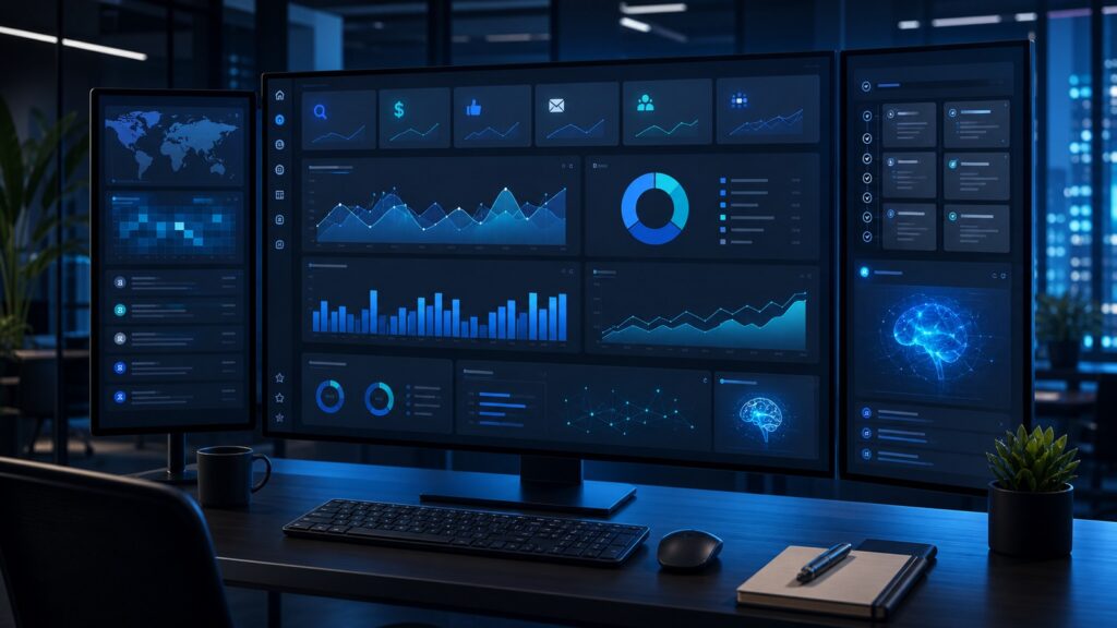 AgencyAnalytics client reporting dashboard concept for marketing agencies