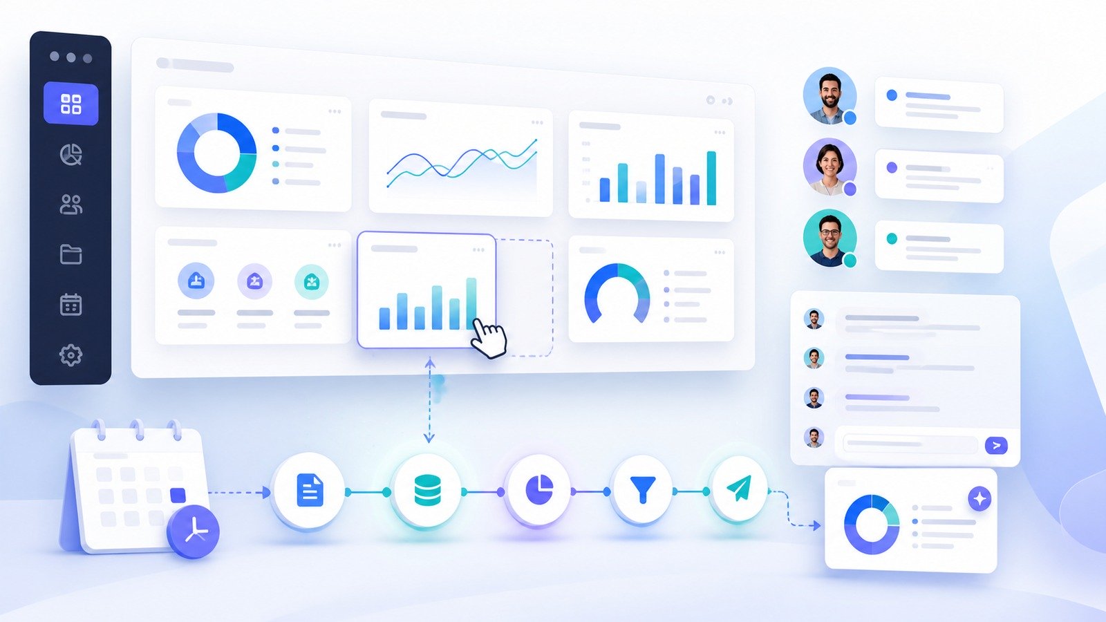 Automated client reporting workflow for marketing agencies