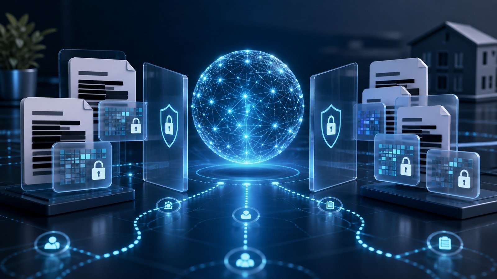 AI data leakage prevention dashboard with protected documents and access controls