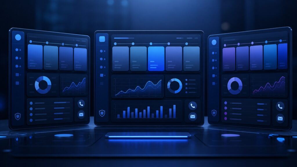 Three CRM dashboards compared for small business sales teams