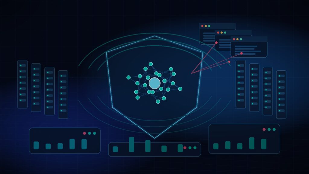 AI compute cluster security dashboard with browser isolation and network controls